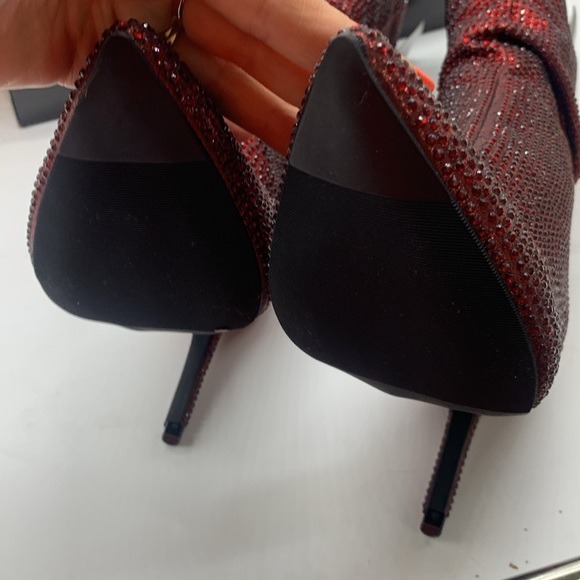 Thalia Sodi NWT Raquel Rhinestone Sparkly Pointy Heeled Boots Size 7 - Picture 9 of 16